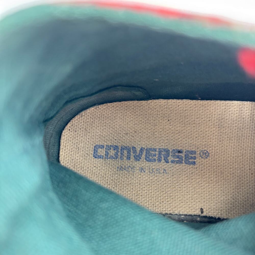 Vintage 90s Converse Chuck Taylor All Star Sneakers Shoes Men's 8.5 Christmas - Picture 13 of 16